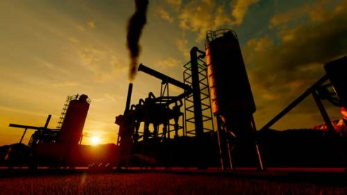 Videohive - Factory with Working Ventilation Sunset - 36395941 - 36395941