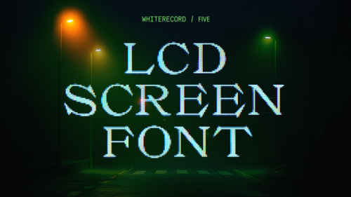 Videohive - LCD Screen Font | Five - 36321091 - 36321091