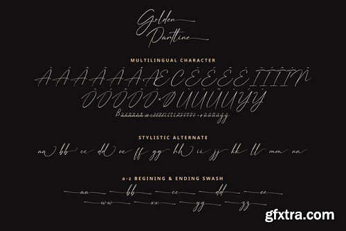 Golden Partline Font