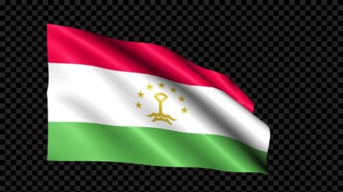 Videohive - Tajikistan Flag Blowing In The Wind - 36398754 - 36398754