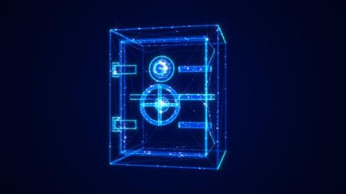 Videohive - Safe Deposit Box 3D Hologram - 36398766 - 36398766