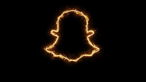 Videohive - Fire Snapchat Social Media Icon - 36399290 - 36399290