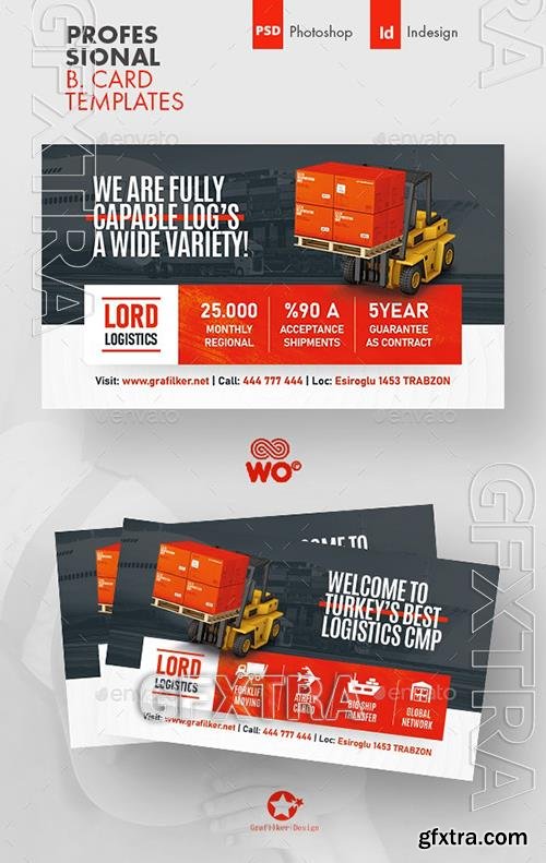 Logistics Business Card Templates 35860367