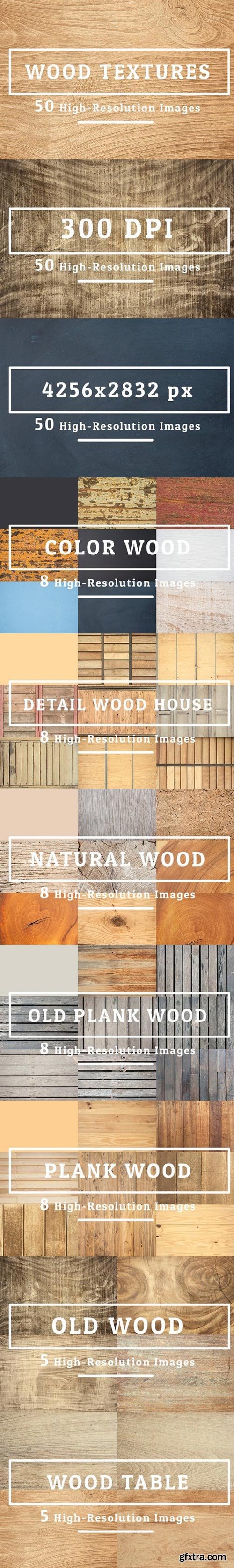 50 Wood Texture Background Set 03