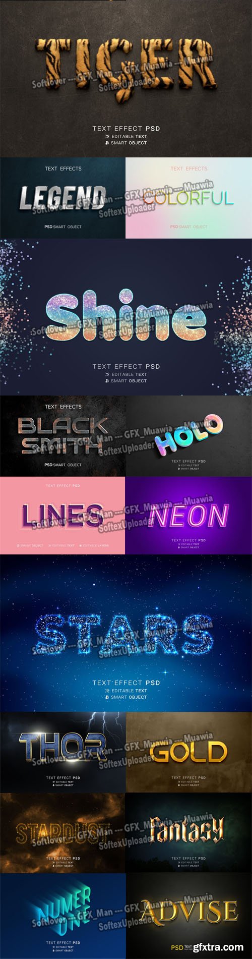 30+ Creative & Modern Text Effects in Photoshop