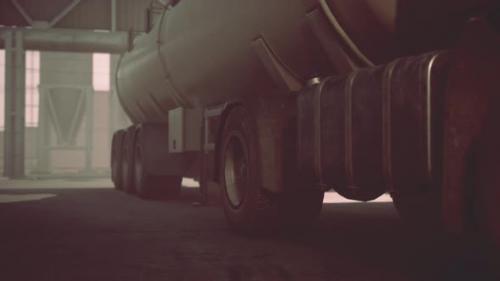 Videohive - Truck with Fuel Tank and Industrial Storage Site - 36405105 - 36405105