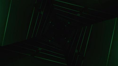 Videohive - Movement in dark square tunnel - 36407059 - 36407059