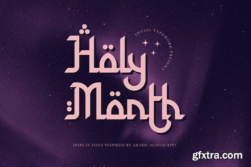 Holy Month - Arabic Display Font