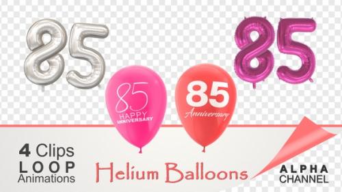 Videohive - 85 Anniversary Celebration Helium Balloons Pack - 36400563 - 36400563