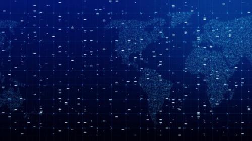 Videohive - Digital world map connection data - 36400622 - 36400622