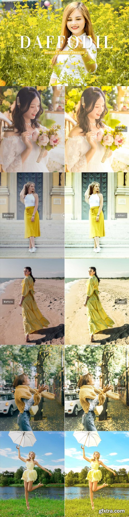 CreativeMarket - Daffodil Pro Lightroom Presets 6929650