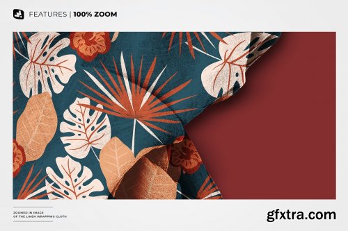 CreativeMarket - Linen Wrapping Cloth Mockup 6810825