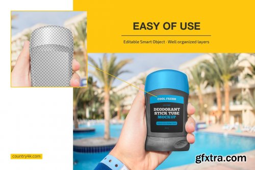 CreativeMarket - Deodorant Stick Tube Mockup Set 6933104