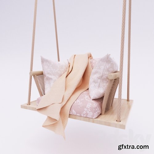 Suspended chair for baby