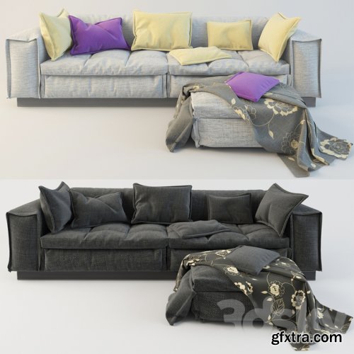 Sofa and ottoman by designer Paola Vella