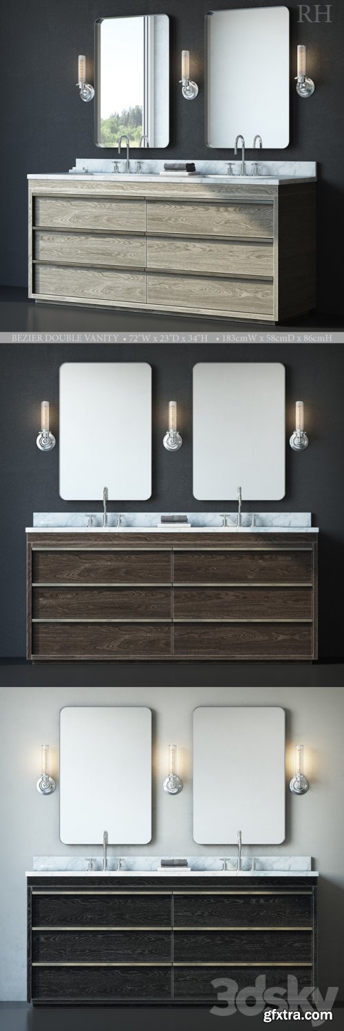 BEZIER DOUBLE VANITY