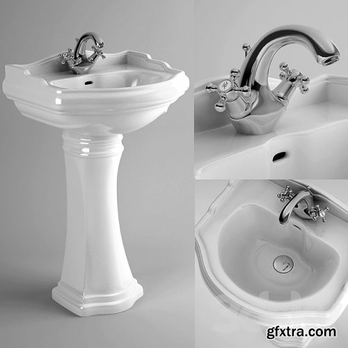 Kerasan "Retro" sink 560x465 mm