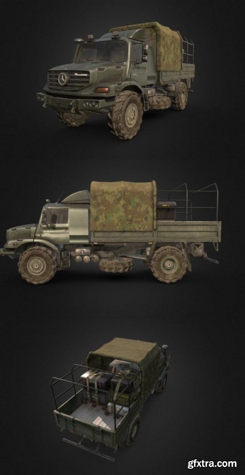 Army Mercedes 3D Model