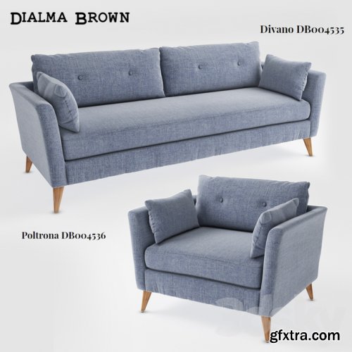 Dialma Brown Divano-db004535 Poltrona-db004536