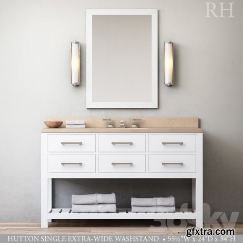 Hutton single Extra-Wide washstand