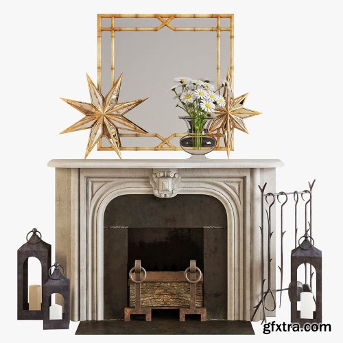 Fireplace set 002