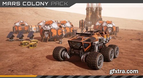 Unreal Engine - Mars Colony Props and Vehicle