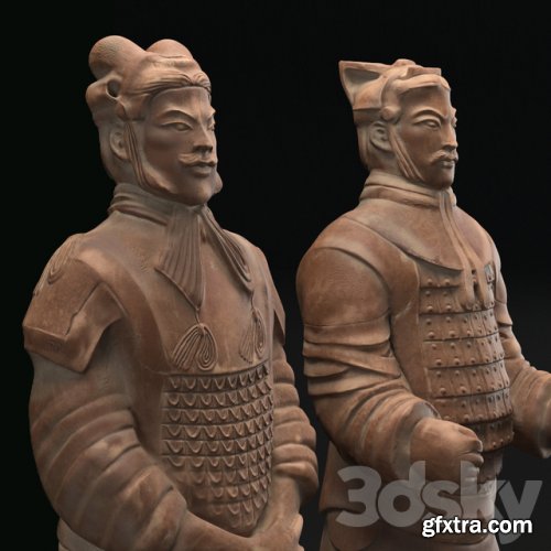 Sculpture of soldiers of the terracotta army