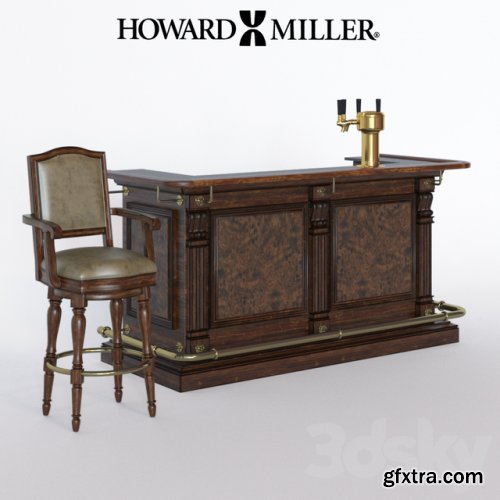 Bar counter and stool