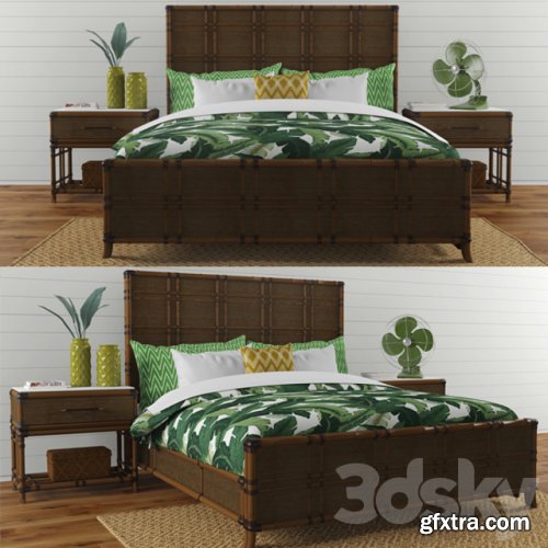 Lexington "Coco bay panel bed"