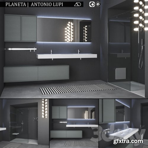 Bathroom furniture set Planeta