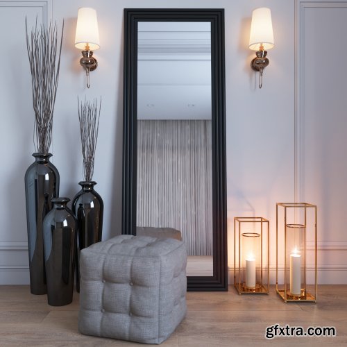 Decorative set with mirror 06