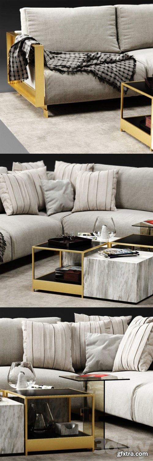 Ditre Italia BAG Corner Sofa 