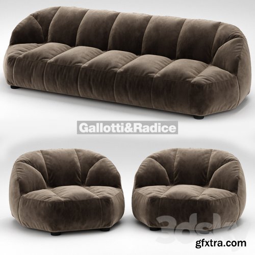 Cloud sofa and armchair Galotti &amp; Radice