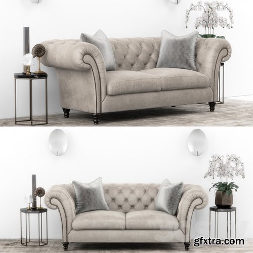 Club Chesterfield sofa set