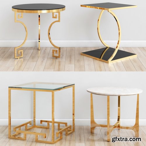 Gold side tables-2