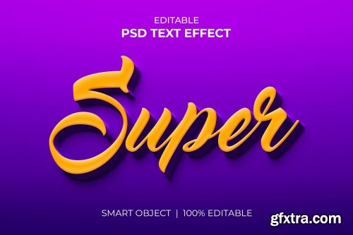 CreativeMarket - Editable 3d Text effect PSD Bundle 6817423