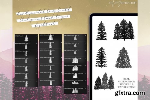 CreativeMarket - Procreate Landscape Watercolor Set 6793096