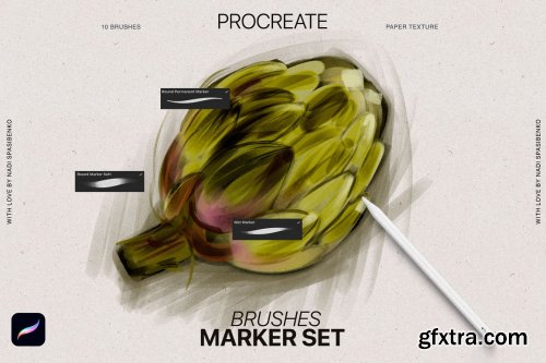 CreativeMarket - Realistic Marker for Procreate 6847121