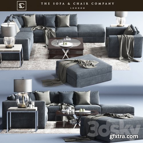 Braque Large Sofa_Concave Brass_Horizon Square_Carpet_The sofa and chair company