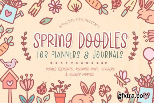 Designbundles - Spring Doodles For Planners And Journaling