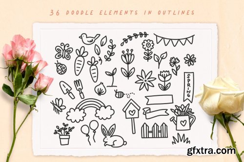 Designbundles - Spring Doodles For Planners And Journaling