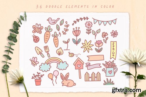 Designbundles - Spring Doodles For Planners And Journaling