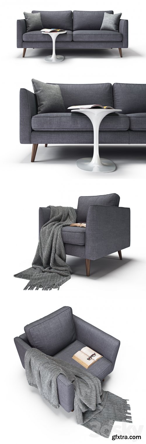 Cameron sofa and armchair