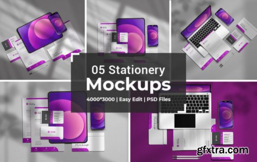 05 Stationery Mockups Scene Creator