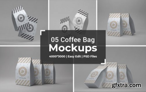 Coffee Bag Packaging Mockup