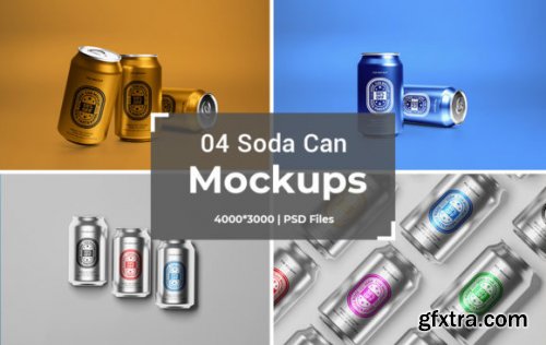 04 Soda Can Packaging Mockups