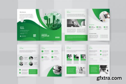 08 Pages Company Brochure Design