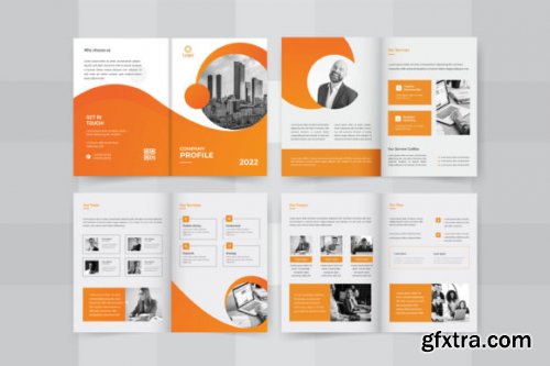 08 Pages Company Brochure Design