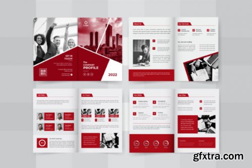 08 Pages Company Brochure Design