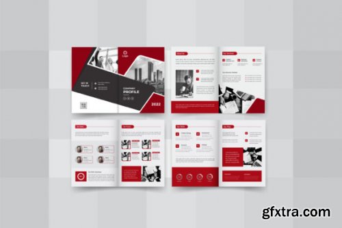 08 Pages Company Brochure Design